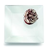 Yoshi Squares 6-Inch Dessert Plate, Clear (Pack of 10)