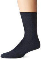 SmartKnit Seamless Crew Socks for Diabetes, Arthritis, or Sensitive Feet (Navy, Small)