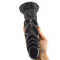 8.07 Inch Safe Real Realistic Small Soft Simulation Strong Suction Toy for Women Men, Black