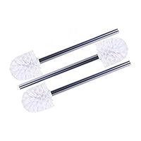 ROSENICE Toilet Bowl Brush Stainless Steel Bathroom Cleaning Toilet Brush Head 3 Pack