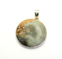 Sterling Silver Polychrome Jasper Pendant Jewellery No.3165