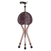 Walking Stick Disabledcrutch Cane Stool Elderly Ultra-Light Thick Anti-Slip Feet Non-Slip Seat Plate Ergonomic Design Portable Everyday Use Aluminum Alloy+Rubber