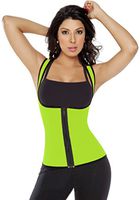 WANGWEN Sports Shapewear Perspiration Body Shaper Hot Thermal Neoprene Sweat Slimming Vest with Front Zipper for Weight Loss