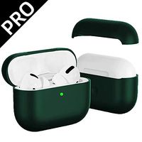 UHKZ Airpod Pro Case, Protective Silicone Airpods Pro Case Cover Compatible for Apple Airpods Pro Charging Case[Won't Affect Wireless Charging][Fit Tested],Deep Green