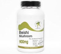 Reishi Mushroom 900mg ~ 200 Capsules - No Additives ~ Naturetition Supplements