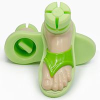 New Beach Sandal Walker Ski Glides for 1" Walker Tubes - 1 Pair (Lime)