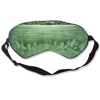 Kwhy Sleep Mask Gator Lurking Green Printed Sleep Eye Masks Blackout Adjustable Head Strap Night Blindfold for Women Men Night Sleeping, Travel, Nap
