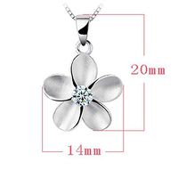 Fashion New Hot Sale Beautiful Necklace Womens Jewelry Pendant Silver Flower Stylish For gift Simple Elegant Aesthetic Beads Accessory Best Comfy Wonderful