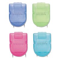 Advantus Products - Advantus - Fabric Panel Wall Clips, Jumbo Size, Assorted Cool Colors, 10/Pack - Sold As 1 Box - Holds notes, messages, memos. - Hang several clips to create an effective message center. - Metal points insert into fabric.