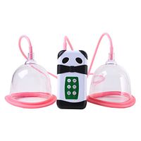 GYKFY Electric Breast Enlargement Instrument Chest Massager Care Device USB Rechargeable Breast Pump Women Health Care Beauty Tool,Doublecup,L