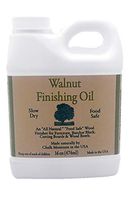 Chalk Mountain Brushes 16oz Walnut Oil Food Safe Finisher. Great for Wooden Utensils. Preserve and Beautify Unfinished Wood.