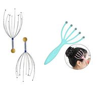Crazy Avril Scalp Massage Kit - 2X Scalp Scratcher, 1x Roller Ball Claw Massager Scratcher for Deep Relaxation, Hair Stimulation and Stress Relief