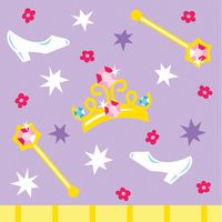 16-Count Paper Beverage Napkins, Castle Fun Birthday