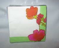 Lenox Floral Fushion Paper Napkins - Beverage Napkin Size - Pack of 40