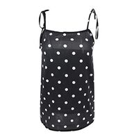 general3 Hot Women Condole Belt Vest Ladies Summer Sexy Wave Point Suspenders Go with A Tank Tops Camisole(Black,Small)