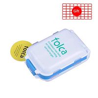 HEACI Multifunction Weekly Pill Cases 8 Compartments Portable Travel Tablet Medicine Vitamin Pill Organizer, White