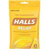 HALLS Honey Lemon Cough DropsIncludes one 30 ct. bag of HALLS Honey Lemon Flavor Cough Drops.