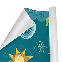 Gift Wrapping Paper Roll Horse Floral for Birthday,Holiday,Wedding,Baby Shower Gift Wrap - 3Rolls - 58inch x 23inchPerRoll