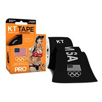 KT Tape PRO Extreme USA Kinesiology Sports Tape, Roll of 20 Precut 10-Inch X 2-Inch I-Strips in Resealable Plastic Case, US Olympic Team Edition, USA Black