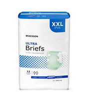 McKesson Ultra Incontinence Brief XXL Contoured, BRULXXL, 12 Ct