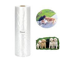 Immuson Dog Waste Bags 350pcs Pet Poop Bags 12 x 16 inches Easy Tear-Off Clear Car Trash Bag on Roll