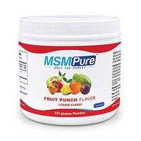 Kala Health MSMPure Fruit Punch Flavored, Coarse Powder Flakes, Organic Sulfur Crystals, 99.9% Pure Distilled MSM Supplement, Made in The USA, 8.8 oz