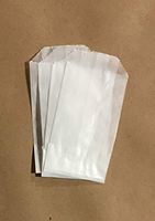 JJHP - 100 Flat Glassine Bags - Not Wax - 2" x 3 1/2" - Extra Small - FDA Compliant for Crafts and Treats (2 x 3.5 Off-White)
