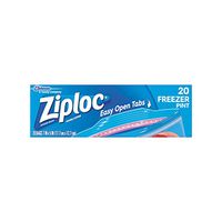 Ziploc Freezer Bag, Pint, 20-Count (Pack of 12)