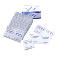 Garneck 300Pcs Sterile Alcohol Prep Pads Antiseptic Sanitizer Pads Skin Disinfection Cleansers for Mobile Phones Computers Sunglasses (White)