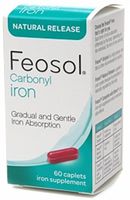Feosol Carbonyl Iron Supplement Caplets Natural Release 60 Caplets Each