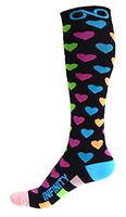 Infinity Compression Socks (1 Pair) (Spectrum Hearts, S/M)