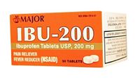 IBUPROFEN 200MG DYE FREE TAB IBUPROFEN-200 MG White 50 TABLETS UPC 309047914517