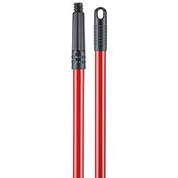 Libman Commercial 618 Threaded/Tapered Squeegee Handle, Steel, 52" Long, Red and Black (Pack of 12)