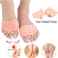 Metatarsal Pads Foot Pads Ball Foot Cushion, Soft Gel Insoles Forefoot Cushion, Mortons Neuroma Callus Metatarsal Foot Pain Relief Bunion, Comfort Shoe Inserts for Women and Men (Flesh)