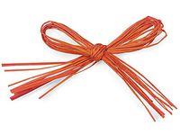 Pre-Tied Paper Raffia Bow 12 Count - 4" - Orange