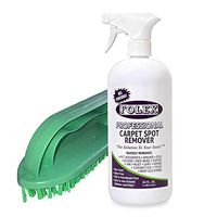Folex 34 oz. Professional Carpet Spot Remover Made in USA Non-toxic and Scrub Brush With Handle Colors may vary