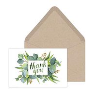 Southworth Notecard Set with Kraft Envelopes, 4” x 6”, Dreamy Eucalyptus, 24 Ct. (91652)