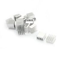 Water & Wood 20 Pcs Aluminium Heat Diffuse Heatsink Cooling Fin 9mm x 9mm x 5mm