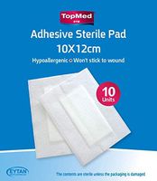 Sterile Adhesive pad 10 Count (10 X12 cm 3.9 X 4.7 Inch)