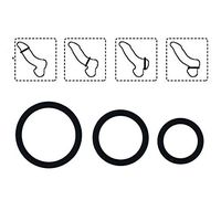 Exercise Bands Tools Time Delay Silicone Band Ring AS3