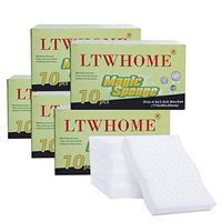 LTWHOME Magic Cleaning Extra Power Sponges Melamine Foam 115X 90X 20mm (Pack of 50)