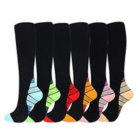 Copper Knee High Compression Socks for Men & Women 15-20mmHg,Compression Socks Nursewomen,Travel Compression Socks Women 15-20 mmhg Wide Calf-Best for Running,Athletic,Medical,Pregnancy and Travel