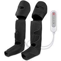 Foot Massager Leg Wraps, Massage Boots Machine, Thigh And Calf Massager With Knee Heating, Leg Air Massager For Circulation Sequential Compression Wraps, Foot And Calf Massage With Handheld Controller