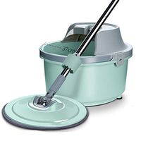 Rotating Mop, Household Automatic Mop, Hands-Free Mop, Big Round Mop (Color : A)