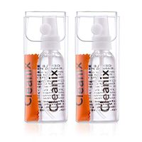 Glasses Cleaner Kit (Set of 2) Alcohol Free - Includes (2) Microfiber Cloths - Eyeglass Cleaning Spray - Lens Cleaner in a Travel Kit - Also for Computer and Laptop Screens - Safe for All Lenses