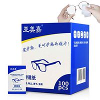 Pre-Moistened Eyeglass Cleaner Lens Cleaning Wipes Safe for Delicate Surfaces Coating 100 Counts