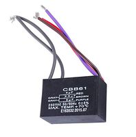 Podoy CBB61 Ceiling Fan Capacitor with 5 Wire 4/4.5/5 uf 250VAC 50/60Hz