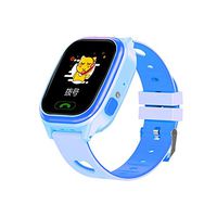 Waterproof Child Positioning Watch,GPS Tracker for Kids Boys Girls Children Fitness Tracker, with SIM Calls Anti-Lost SOS Wristband Bracelet Wrist Watch Holiday Birthday Gifts (Color : Blue)