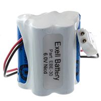 Exell Emergency Lighting Battery Replaces GE 6040100560410C5, Interstate NIC0099, Lithonia ENB06006, Prescolite E1875-01-00E82082100ENB06006, Sanyo 100502SE, Schlumberger TU89UNIGUNVISUAL Reader