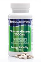 Siberian Ginseng 2000mg for Energy (360 Tablets)